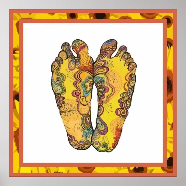 Happy Tappin' Hippy Feet Poster (Vorne)