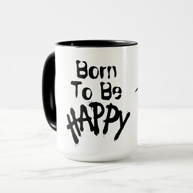 " Happy " Tasse (Vorderseite Links)