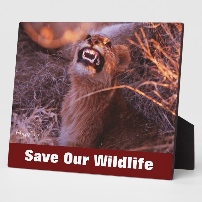 Happy Tau Rette unsere Wildnis Fotoplatte (Seite)