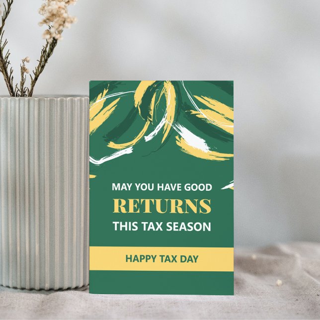 Happy Tax Day Postkarte (Von Creator hochgeladen)