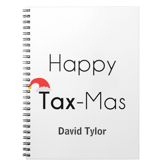 Happy TaxMas Notizblock (Vorderseite)