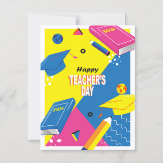 Happy Teacher's Day Postcard Postkarte