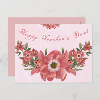 Happy Teachers Day Postkarte