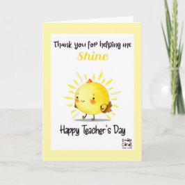 Happy Teacher's Day with Sunshine Karte