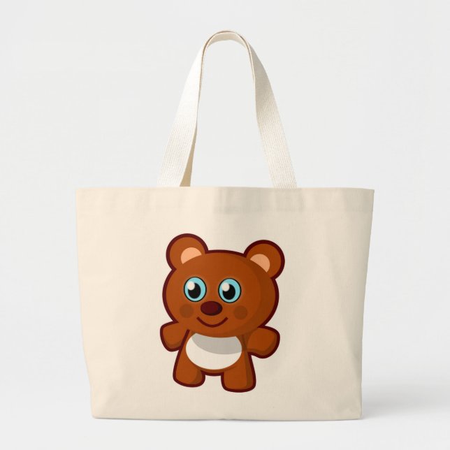 HAPPY TEDDY BEAR JUMBO STOFFBEUTEL (Vorne)