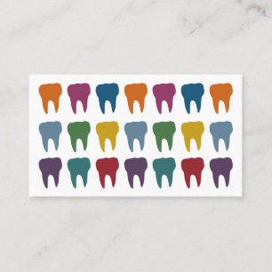 Happy Teeth Dentist Business Cards Visitenkarte