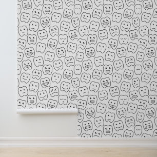 Happy Teeth Pattern Tapete