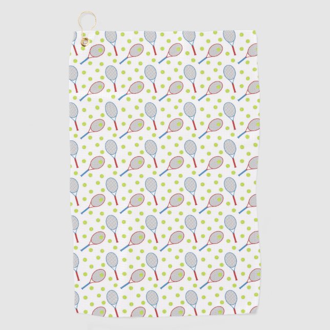 Happy Tennis Sweat Towel Golfhandtuch (Vorderseite)