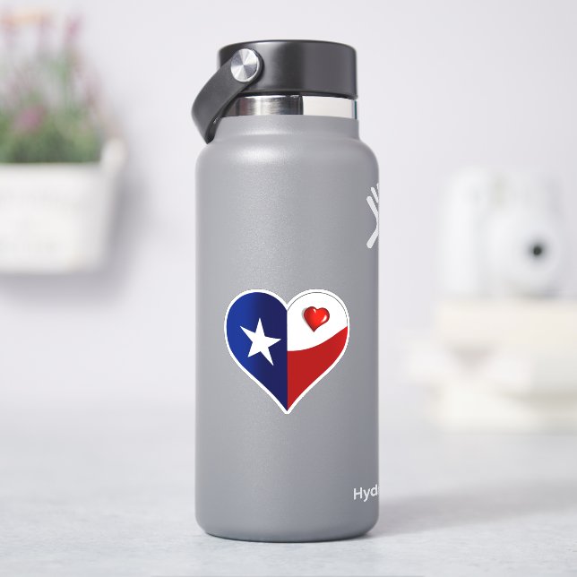 Happy Texas Independence Day Aufkleber (HydroFlask)