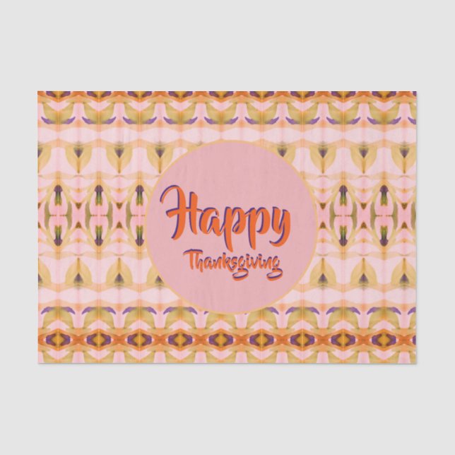 Happy Thaksgiving Seidenpapier (Vorderseite)