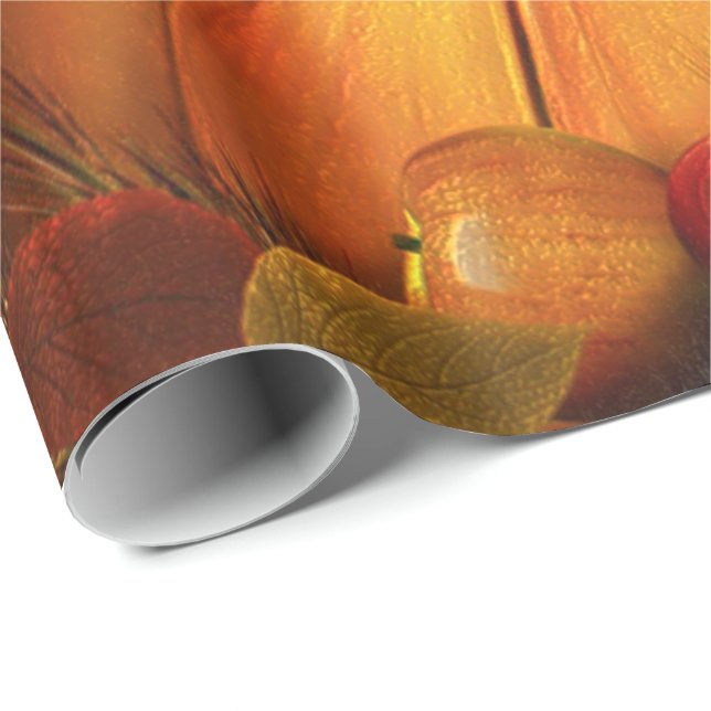 Happy Thanksgiving 2 Wrapping Paper Geschenkpapier (Rolleneckpunkt)