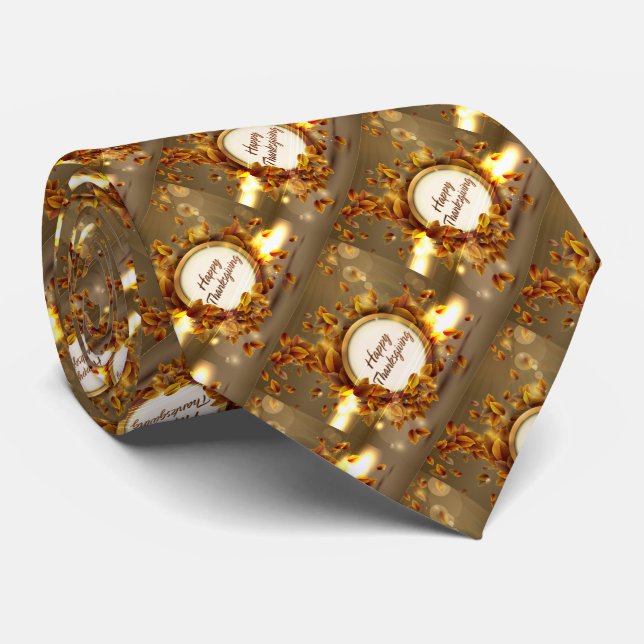 Happy Thanksgiving 3A Krawatte (Gerollt)