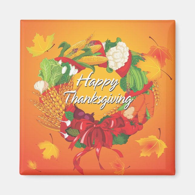 Happy Thanksgiving 6 Magnet (Vorne)