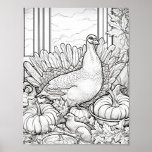 Happy Thanksgiving Adult Coloring