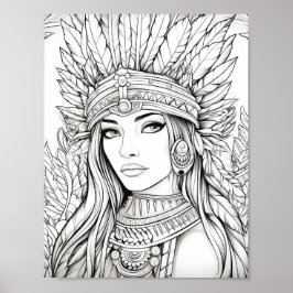 Happy Thanksgiving Adult Coloring Poster