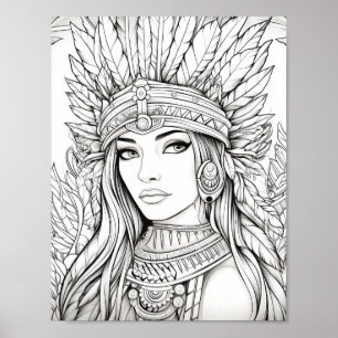 Happy Thanksgiving Adult Coloring Poster