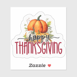 Happy Thanksgiving Aufkleber