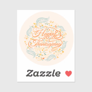 Happy Thanksgiving Aufkleber