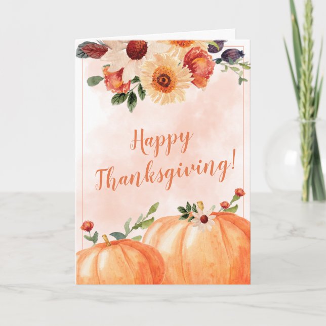 Happy Thanksgiving aus der Wirtschaft Karte (Vorderseite)