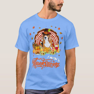 Happy Thanksgiving Beagle Türkei Erntedank Kosten T-Shirt
