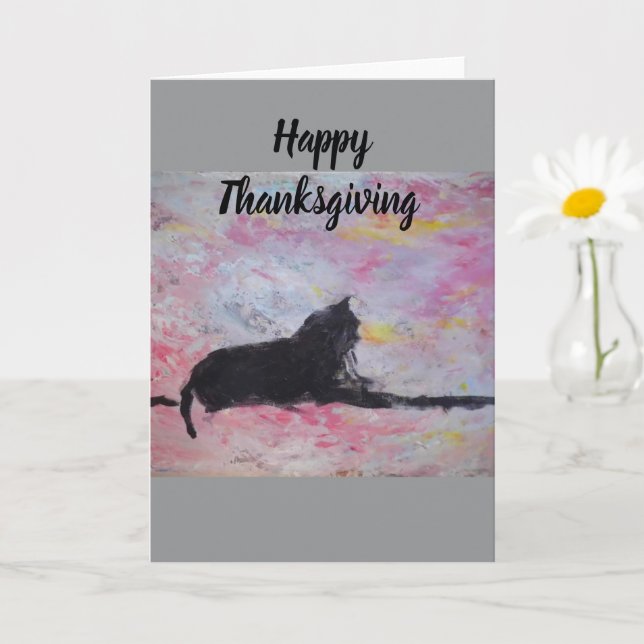 Happy Thanksgiving Blank Greeting Card Karte (Kleine Pflanze)