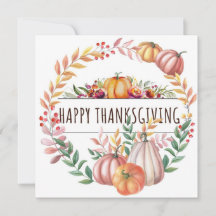 Happy Thanksgiving-Blätter Kürbiskürbis Kranz