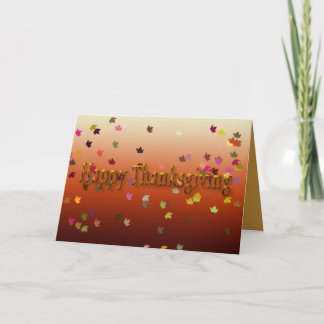 Happy Thanksgiving Card Feiertagskarte