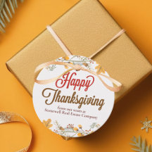 Happy Thanksgiving Chic Herbstlaubs Company Party