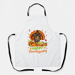 Happy Thanksgiving Dackel Hund Türkei Hund Lover Schürze