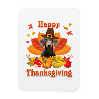 Happy Thanksgiving Dackel Hundebesitzer Pet Lover Magnet