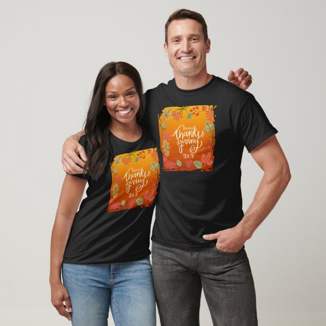 Happy Thanksgiving Dad Gift T-Shirt (Unisex)