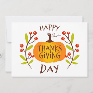 Happy Thanksgiving Day Feiertagskarte