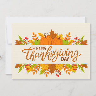Happy Thanksgiving Day Feiertagskarte