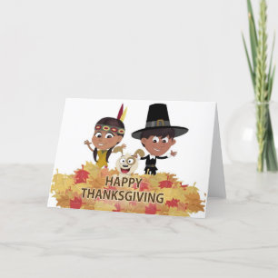 Happy Thanksgiving Day Feiertagskarte