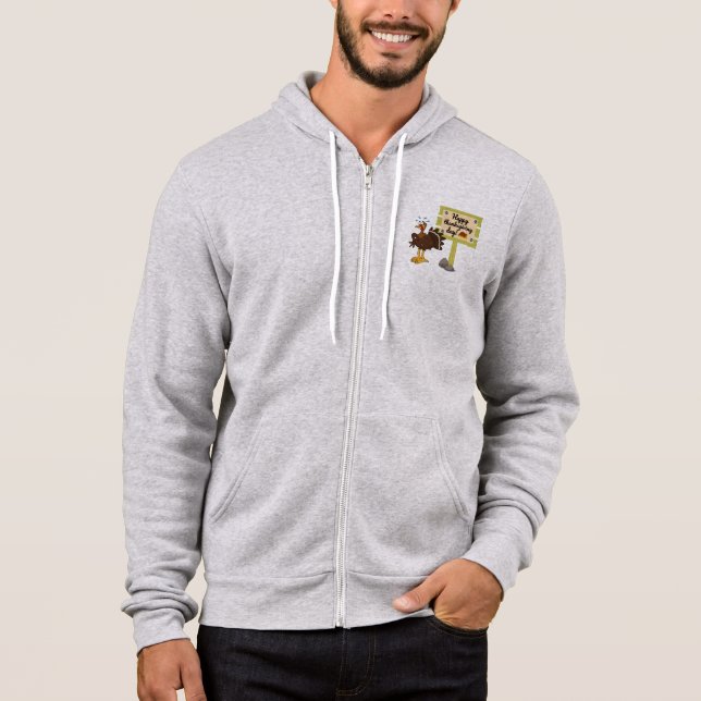 Happy Thanksgiving Day Funny Hoodie (Vorderseite)