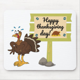 Happy Thanksgiving Day Funny Mousepad