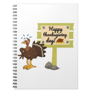 Happy Thanksgiving Day Funny Notizblock