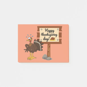 Happy Thanksgiving Day Funny Post-it Klebezettel
