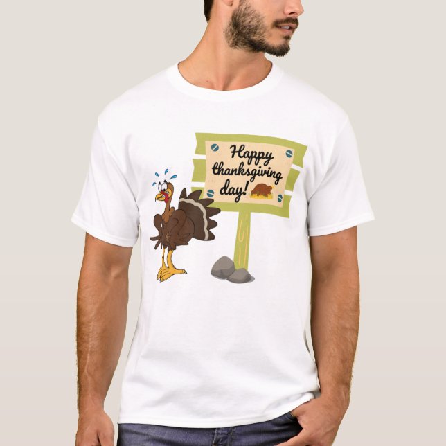 Happy Thanksgiving Day Funny T-Shirt (Vorderseite)