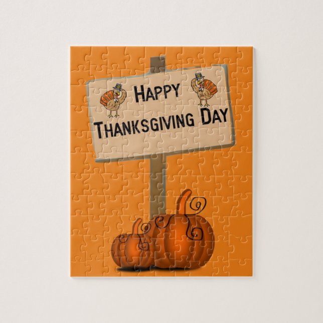 Happy Thanksgiving Day Jigsaw Puzzle (Vertikal)