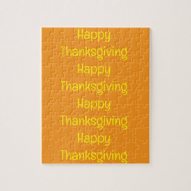 Happy Thanksgiving Day Jigsaw Puzzle  (Vertikal)