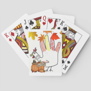 Happy Thanksgiving Day Playing Card Deck Spielkarten