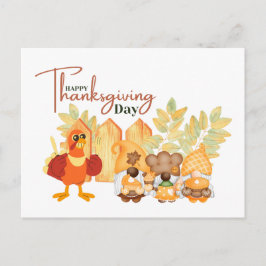 Happy Thanksgiving Day Postkarte
