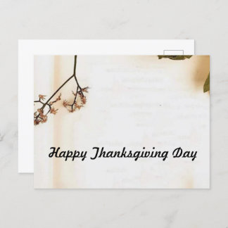 Happy Thanksgiving Day Postkarte