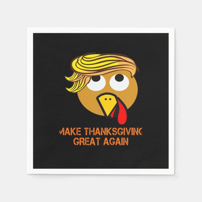 Happy Thanksgiving Day Serviette (Vorderseite)