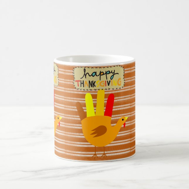 Happy Thanksgiving Day Tasse (Mittel)
