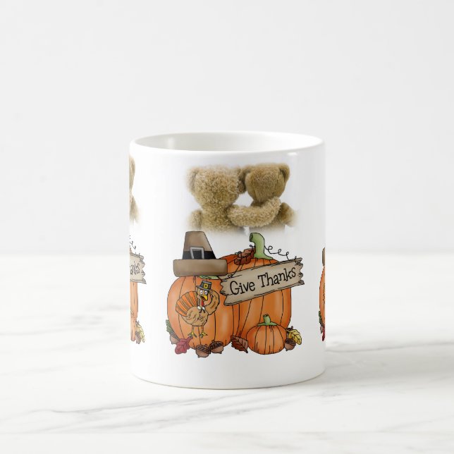 Happy Thanksgiving Day Tasse (Mittel)