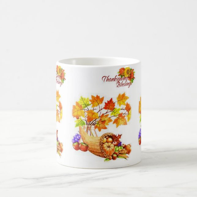 Happy Thanksgiving Day Tasse (Mittel)