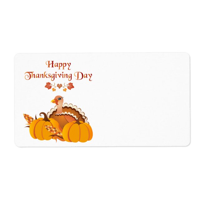 Happy Thanksgiving Day Türkei mit Pumpkins (Vorne)