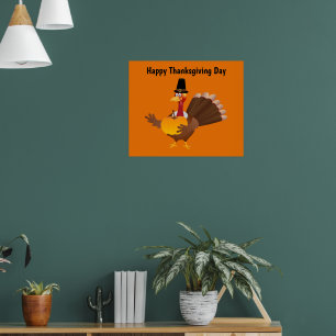 Happy Thanksgiving Day Türkei Poster